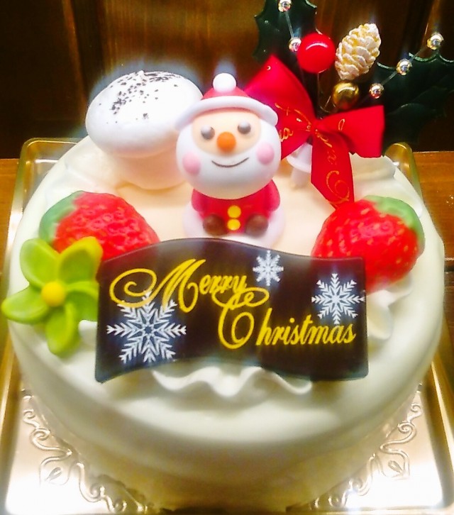 バタークリームのクリスマスケーキ テロワール 青梅 ケーキ 小作駅 バースデーケーキ