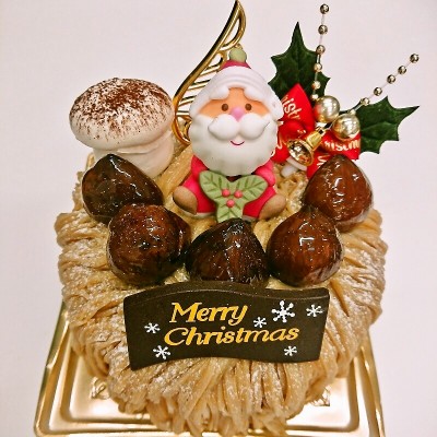 和栗のモンブランクリスマス