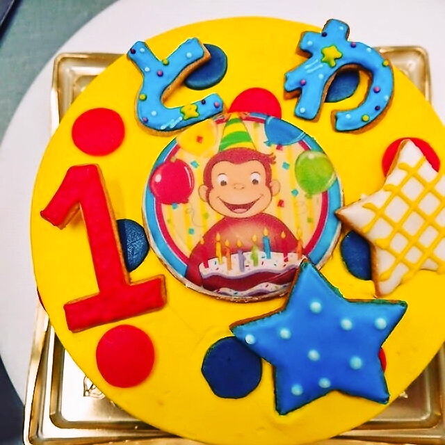 アイシングクッキーのオーダーメイドケーキ テロワール 青梅 ケーキ 小作駅 バースデーケーキ