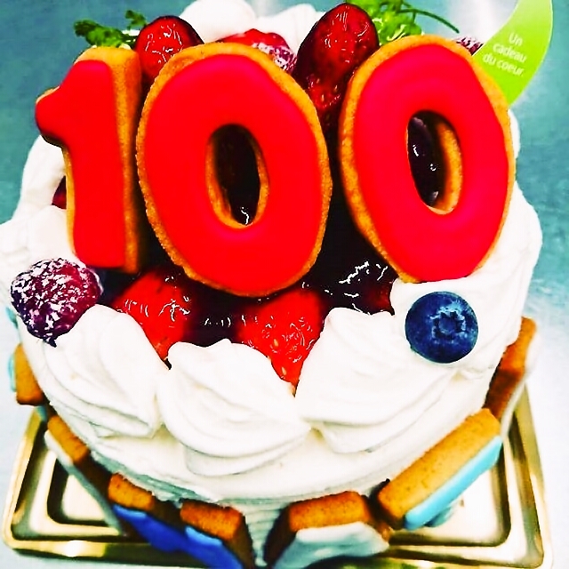 祝100日 テロワール 青梅 ケーキ 小作駅 バースデーケーキ