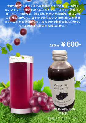 Purple and Green Modern Grape Juice Flyer (A4)
